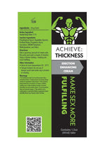 Achieve Thickness Erection Enhancing Cream Girth Booster