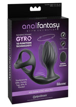 Anal Fantasy Elite Ass-Gasm Gyro-Milk Pro with Remote Control - Black