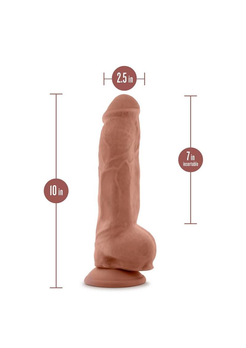 Au Naturel Big Boy Sensa Feel Dual-Density Dildo with Balls