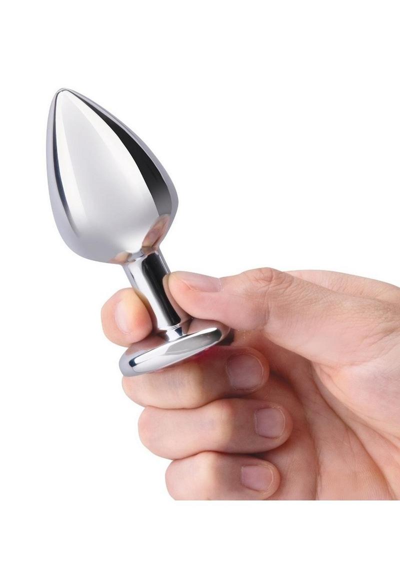 B-Vibe Jewel Heart Metal Butt Plug Training Set