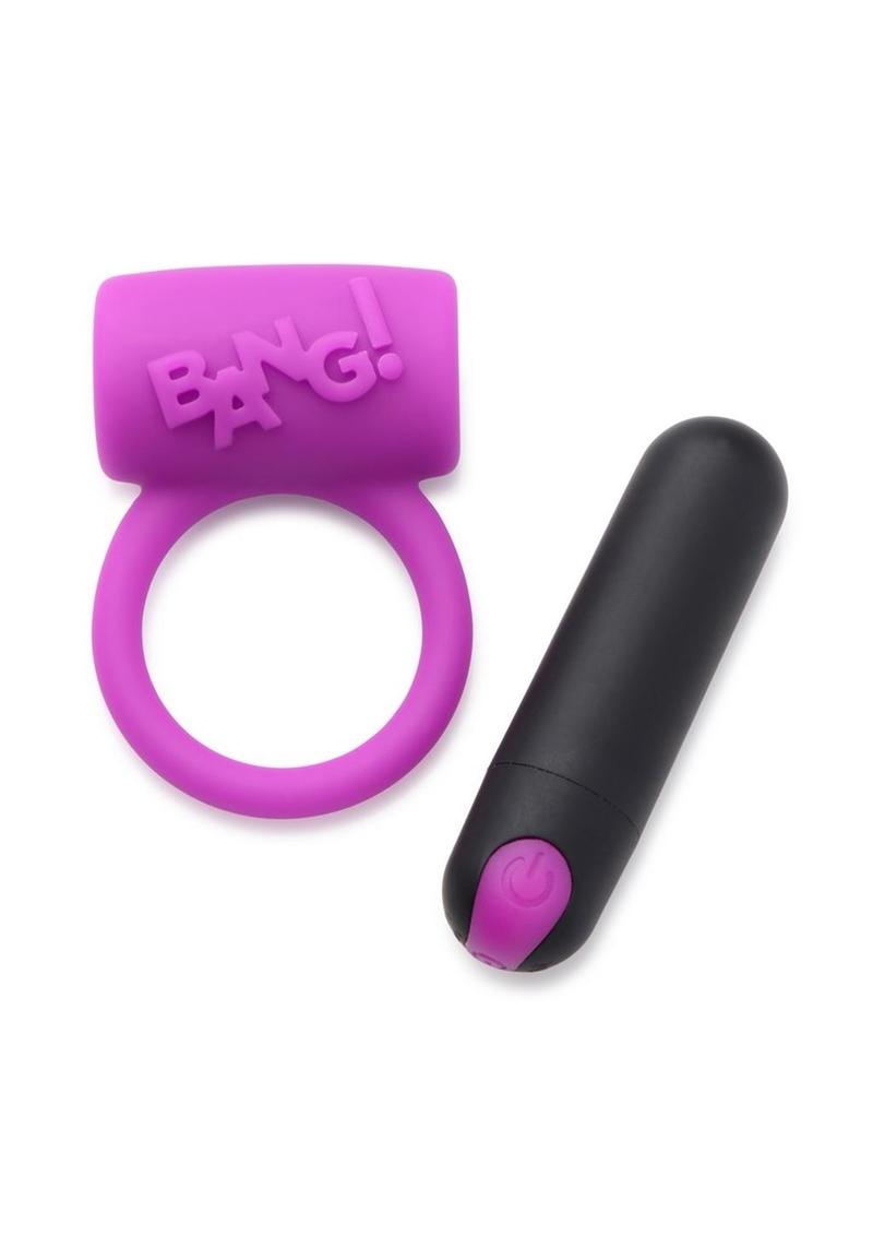 BANG! Couple's Kit And Love Ring Set With Vibrating Bullet