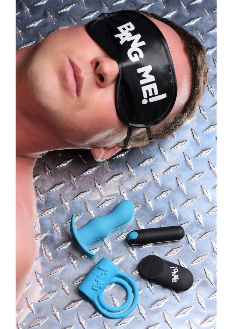 Bang Duo Blast Plug And Cock Ring Kit 4 Piece