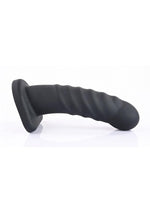 Ribbed Silicone Hollow Dildo Banx