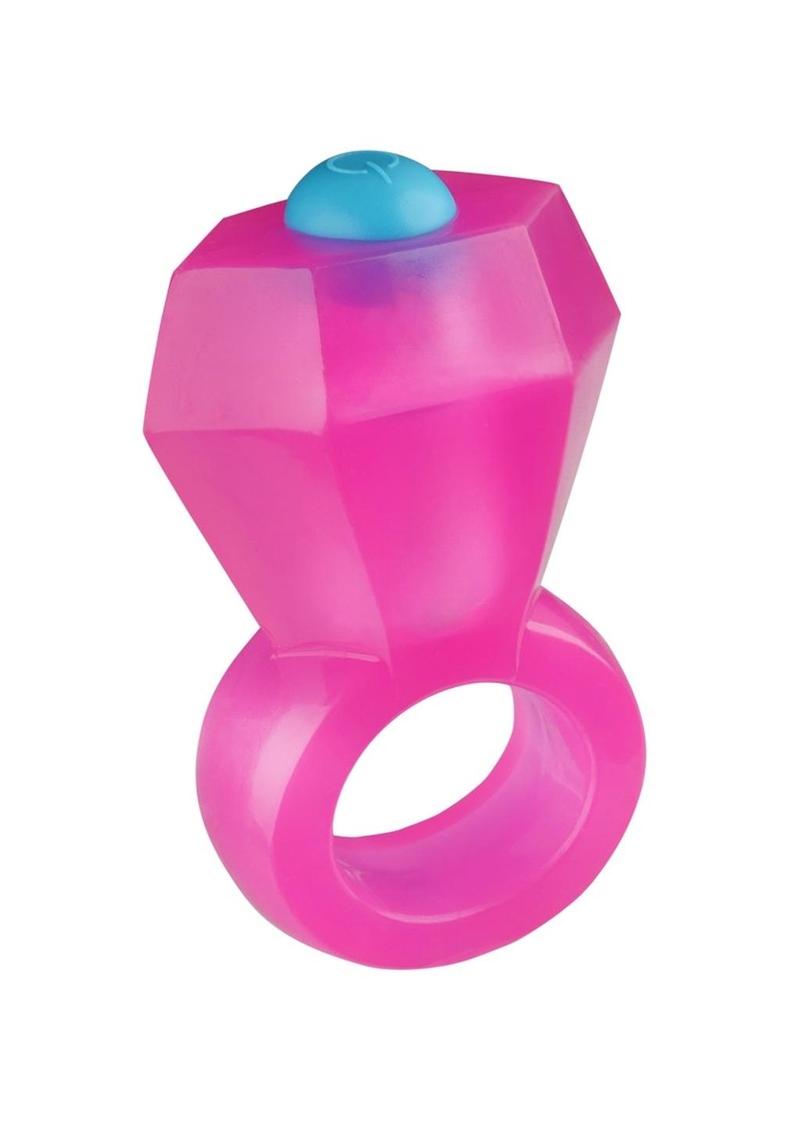 Rock Candy Vibrating Bling Pop Ring With Body Safe Material