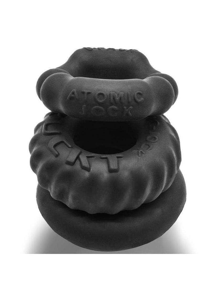 Oxballs Bonemaker 3-Pack Silicone Black Cock rings