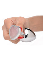 Booty Sparks Gemstones Rose Quartz Heart Small Anal Plug