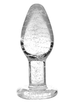 Booty Sparks Glow in the Dark Glass Anal Plug