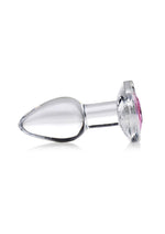 Booty Sparks Pink Gem Glass Medium Anal Plug For Pleasure