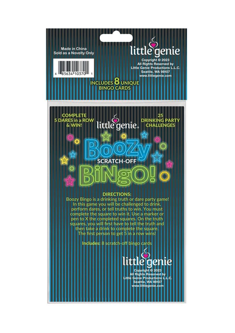 Boozy Bingo Scratch-Off Drinking Game