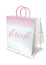 Elegant Bride Veil Gift Bag in White And Pink for Bachelorette Parties