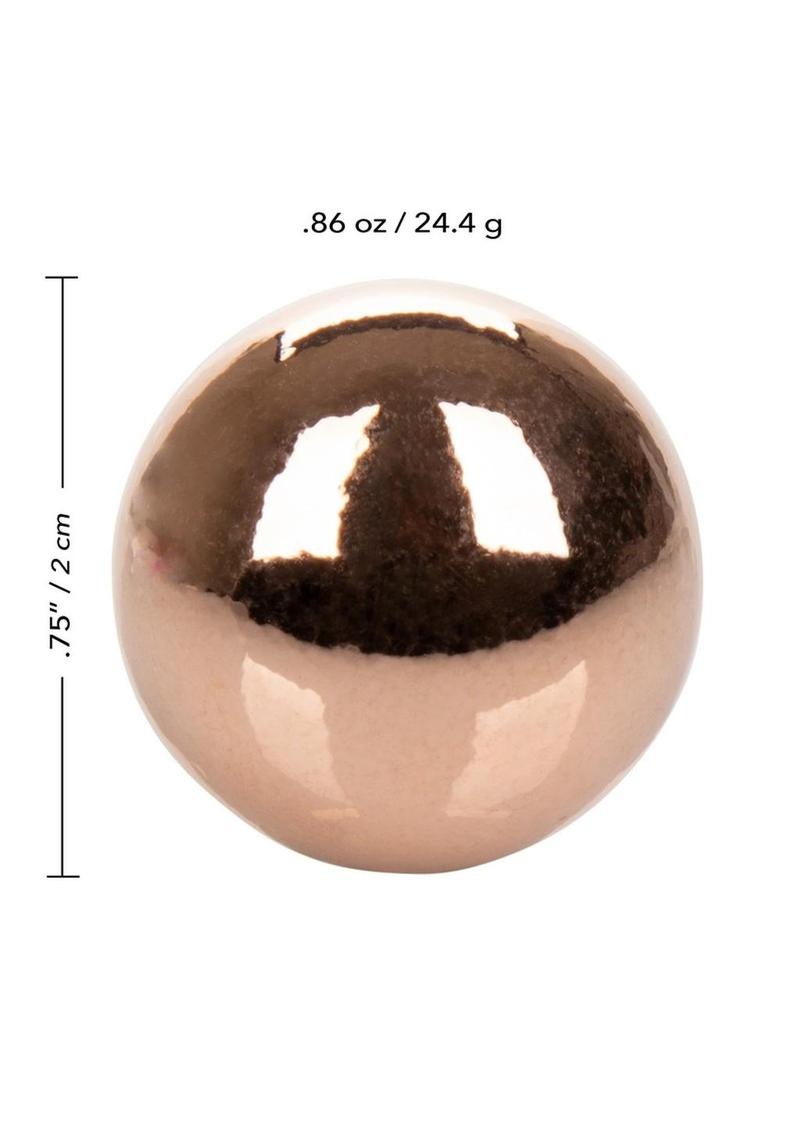 CalExotics Climax Weighted Rose Gold Steel Orgasm Kegel Balls