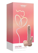 Colter App Controlled Realistic Thrusting Dido Vibrating Licker - Caramel - 8.5in