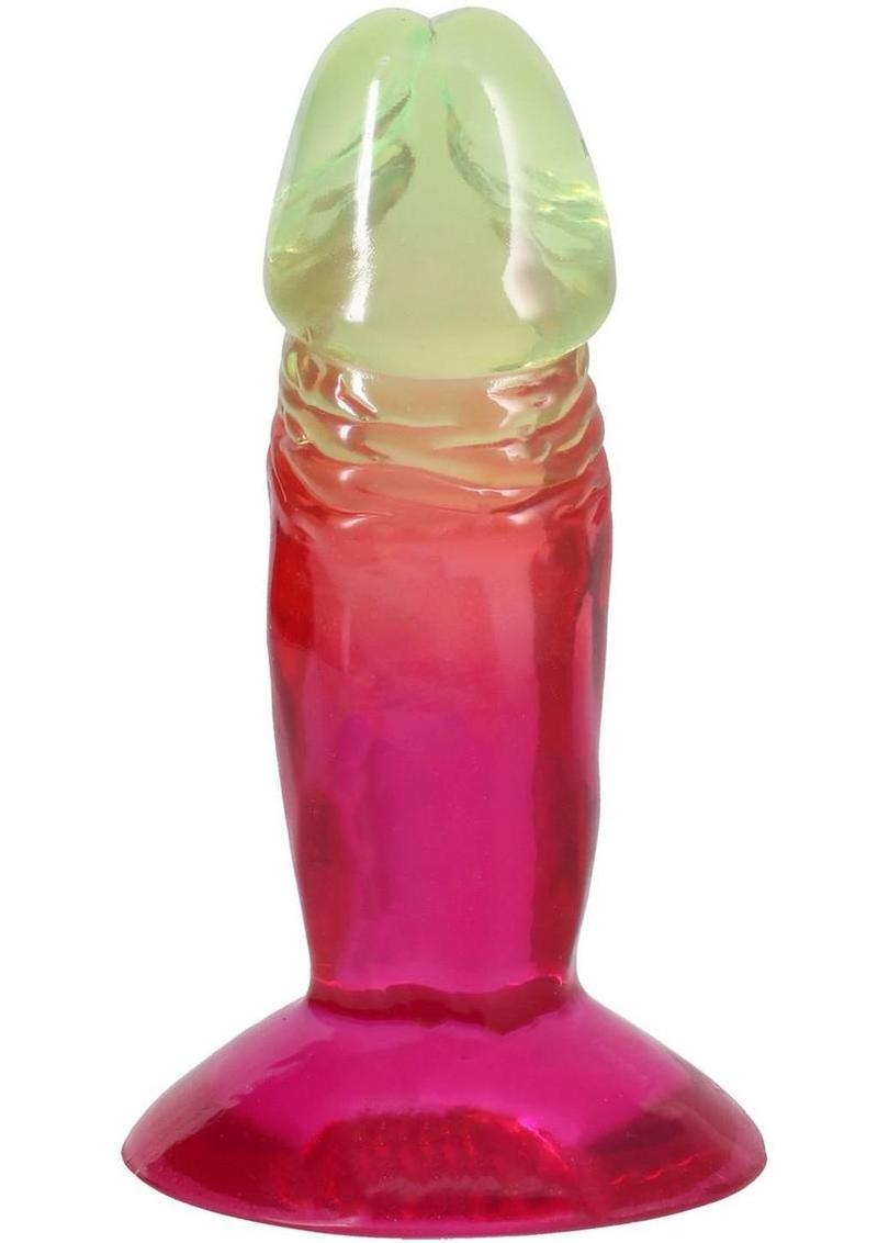 Crystal Jellies Dildo - Rainbow - 4.5in