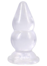 Crystal Jellies Double Pop Plug - Clear - 6in
