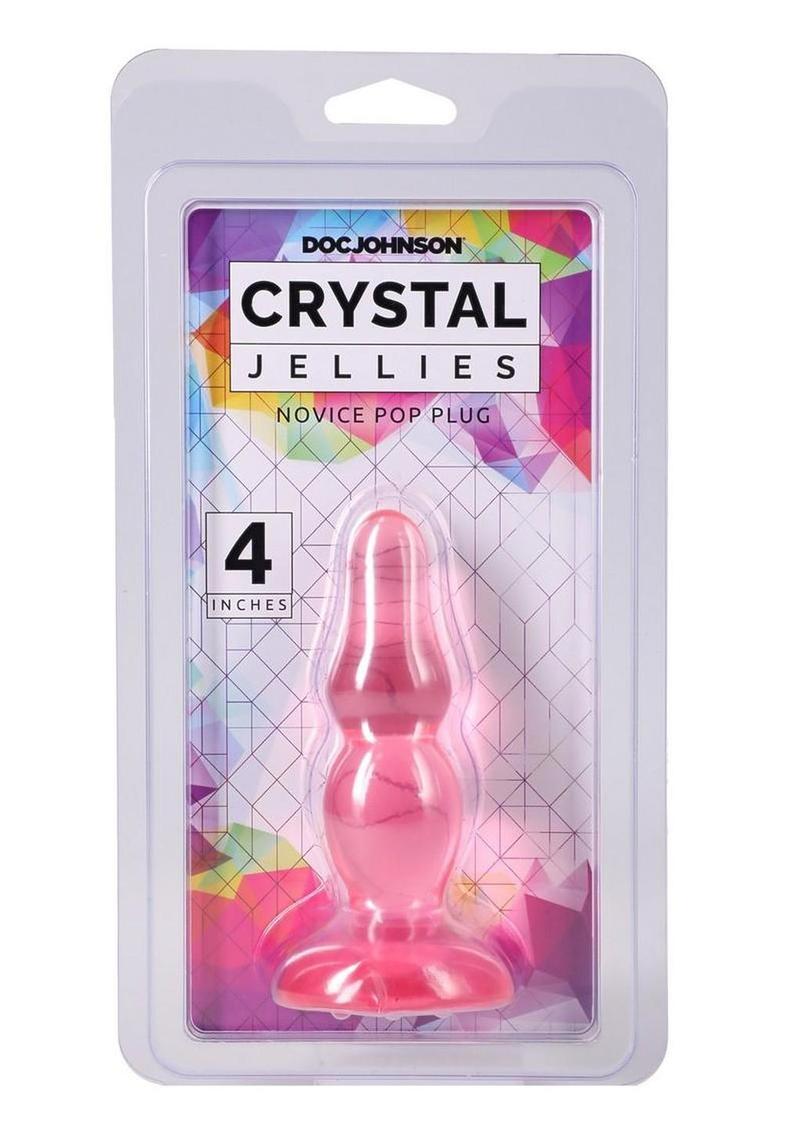 Crystal Jellies Novice Pop Plug - Pink - 4in