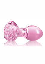 Crystal Premium Glass Rose Probe Elegant Anal Plug