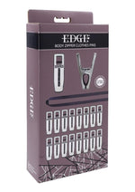 Edge Body Zipper Clothes Pins - Black/Silver