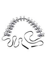 Edge Body Zipper Clothes Pins - Black/Silver