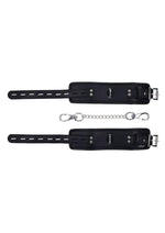 Edge Handcuffs with Chain Adjustable Black Bondage Restraints