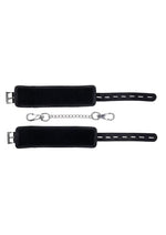 Edge Handcuffs with Chain Adjustable Black Bondage Restraints