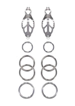 Edge Tuggable Clover Clamps - Black/Silver