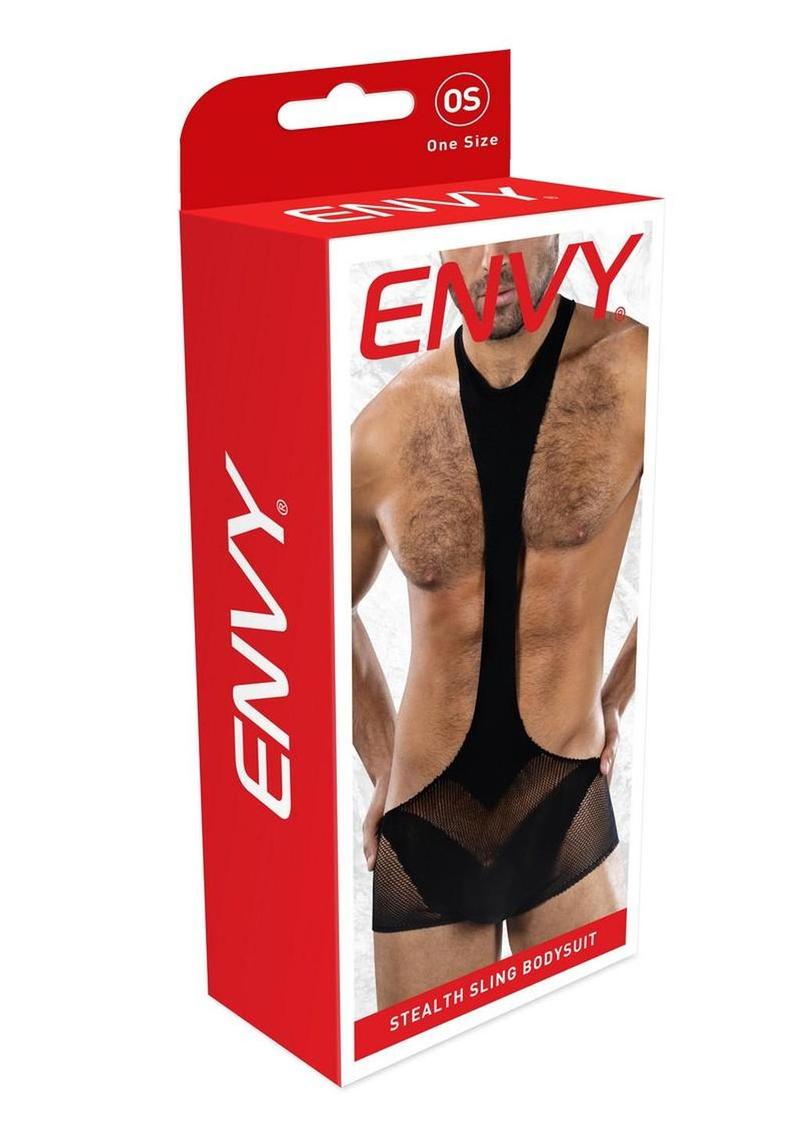 Envy Menswear Stealth Sling Bodysuit - Os - Black