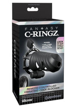 Fantasy C-Ringz Remote-Controlled Vibrating Cock Blocker - Black