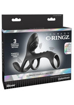 Fantasy C-Ringz Ultimate Couples Cage Max Vibrating Cock Ring - Black