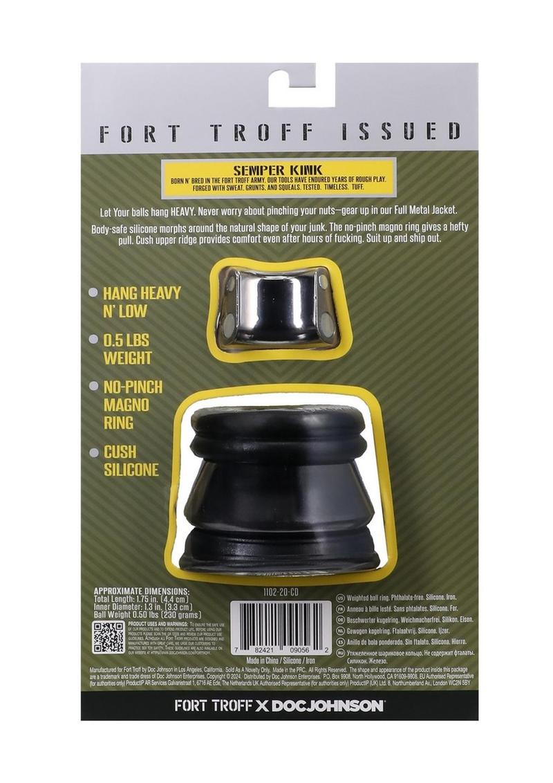 Fort Troff Full Metal Jacket Weighted Silicone Cock Ring Set
