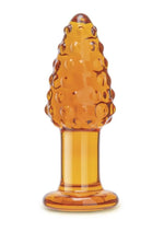 Glas Cornstar 4 Glass Butt Plug - Orange