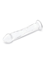 Glas Glass Dildo with Veins And Flat Base