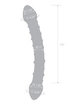 Glas Double Trouble Hand Blown Glass Dildo