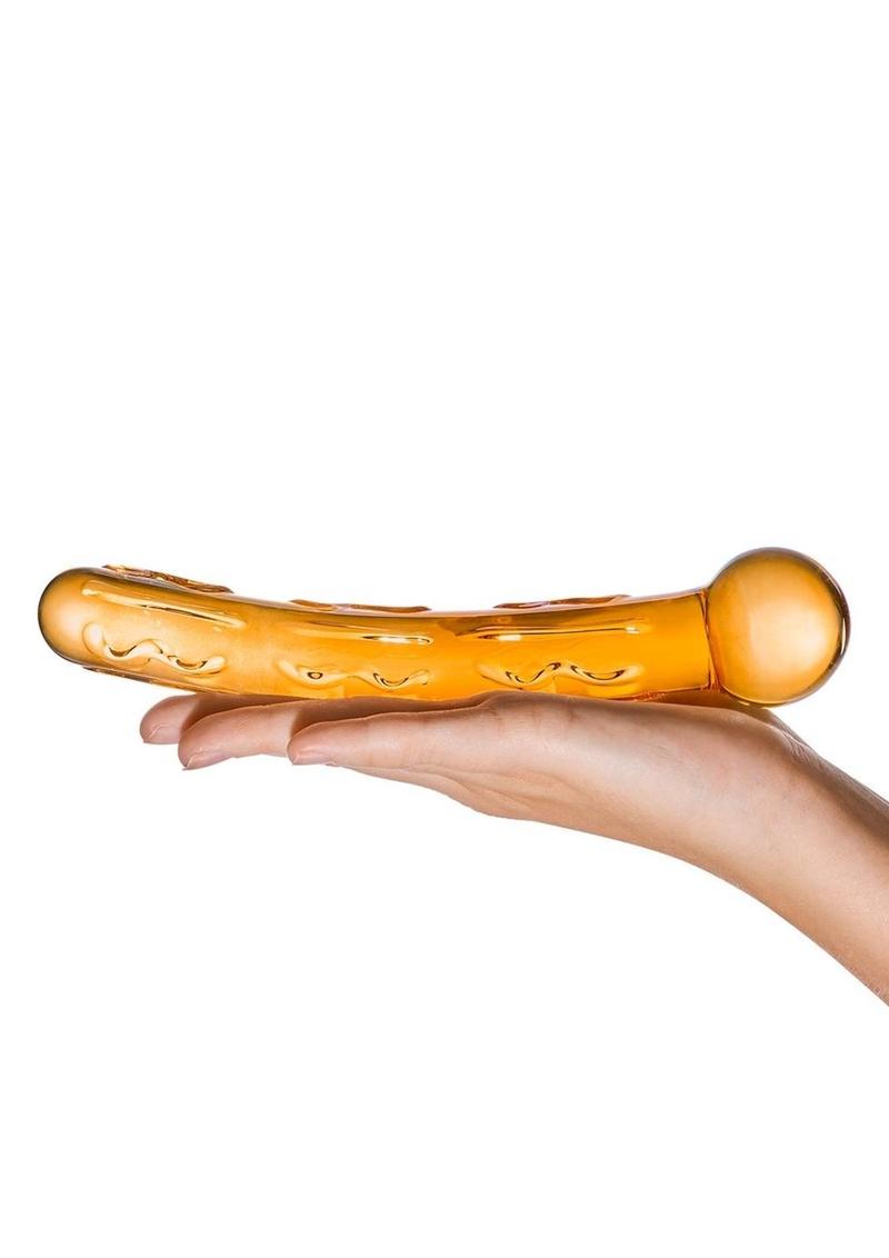 Glas Orange Tickler Hand Blown Glass Design Dildo