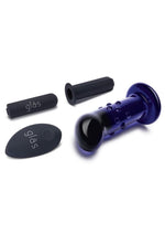 Gläs 4in Remote Rechargeable Dotted G-Spot and P-Spot Vibrating Plug