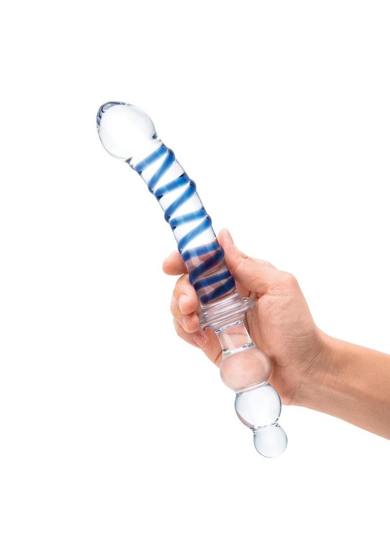 Glas Twister Dual Ended Hand Blown Glass Dildo