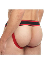 Goal Line Lace-Up Jockstrap (S/M) - Red