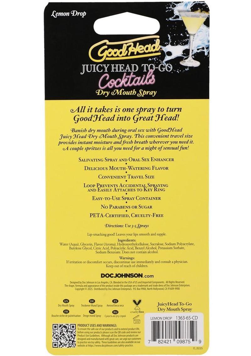 Good Head Lemon Drop Dry Mouth Spray