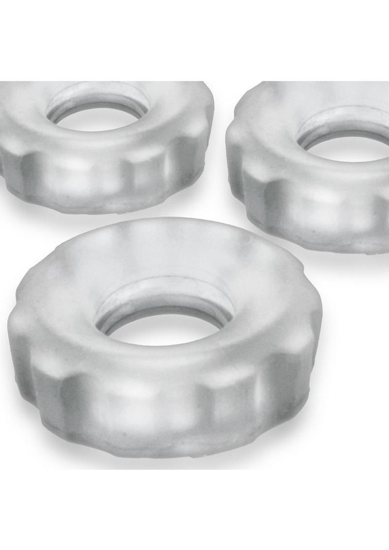 HunkyJunk HUJ Cockrings 3 Pack Flex TPR