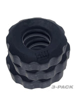 HunkyJunk HUJ Cockrings 3 Pack Flex TPR