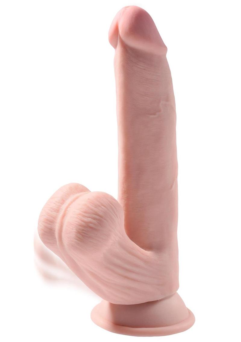 King Cock Plus Triple Density Realistic Dildo with Swinging Balls