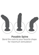 King Cock Vibrating Dildo with Suction Base RealDeal Lifelike Skin