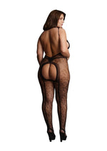 Le Desir Crotchless Leopard Bodystocking With High Quality material