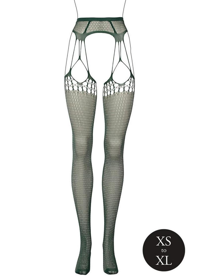Le Désir Shredded Suspender Pantyhose One Size