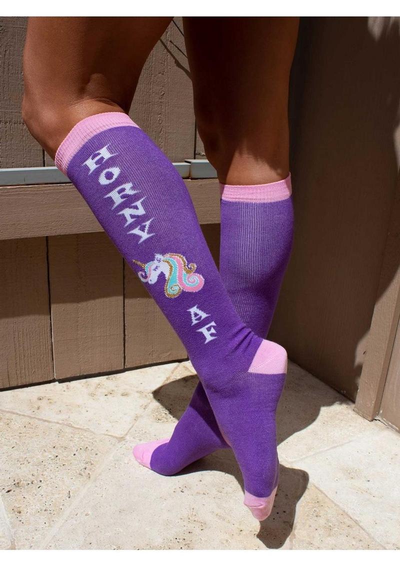 Leg Avenue HORNY AF Knee High Socks
