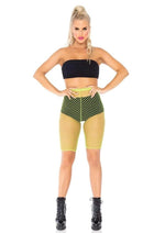 Industrial Net Biker Shorts