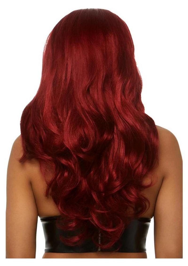 Leg Avenue Long Wavy Wig - Burgundy - 27in