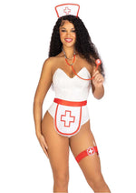 Leg Avenue Nurse Costume - Red/White - 5 Piece