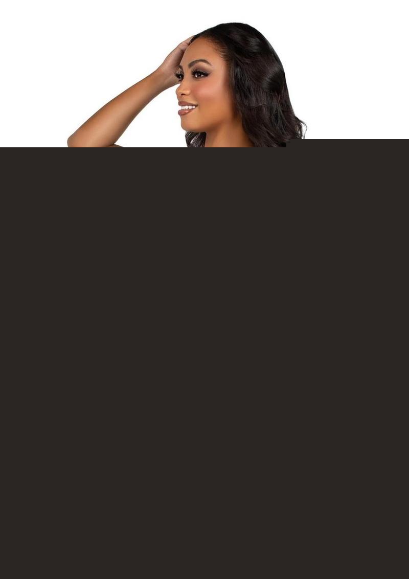 Leg Avenue Sequin Boned Snap Crotch Bodysuit with Detachable Clear Strap - Silver - Small - 2 Piece