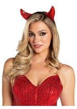 Leg Avenue Sequin Devil Horns - Red - One Size