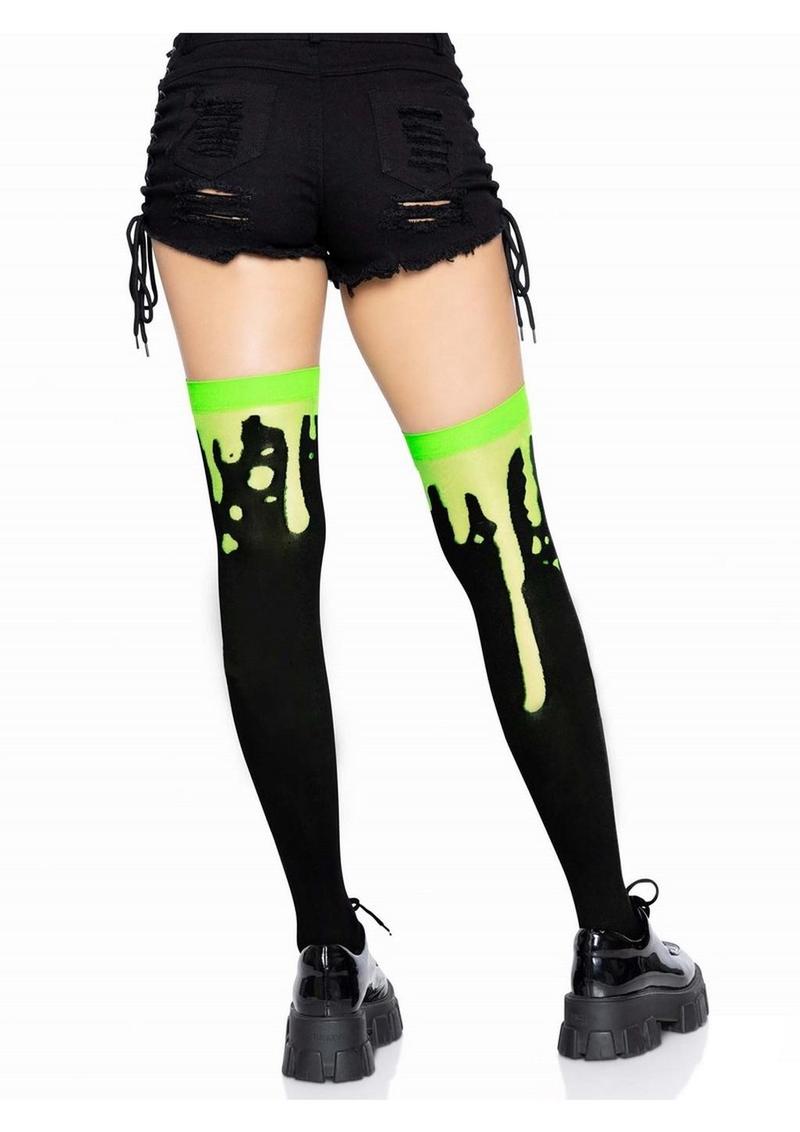 Splatter Thigh Highs